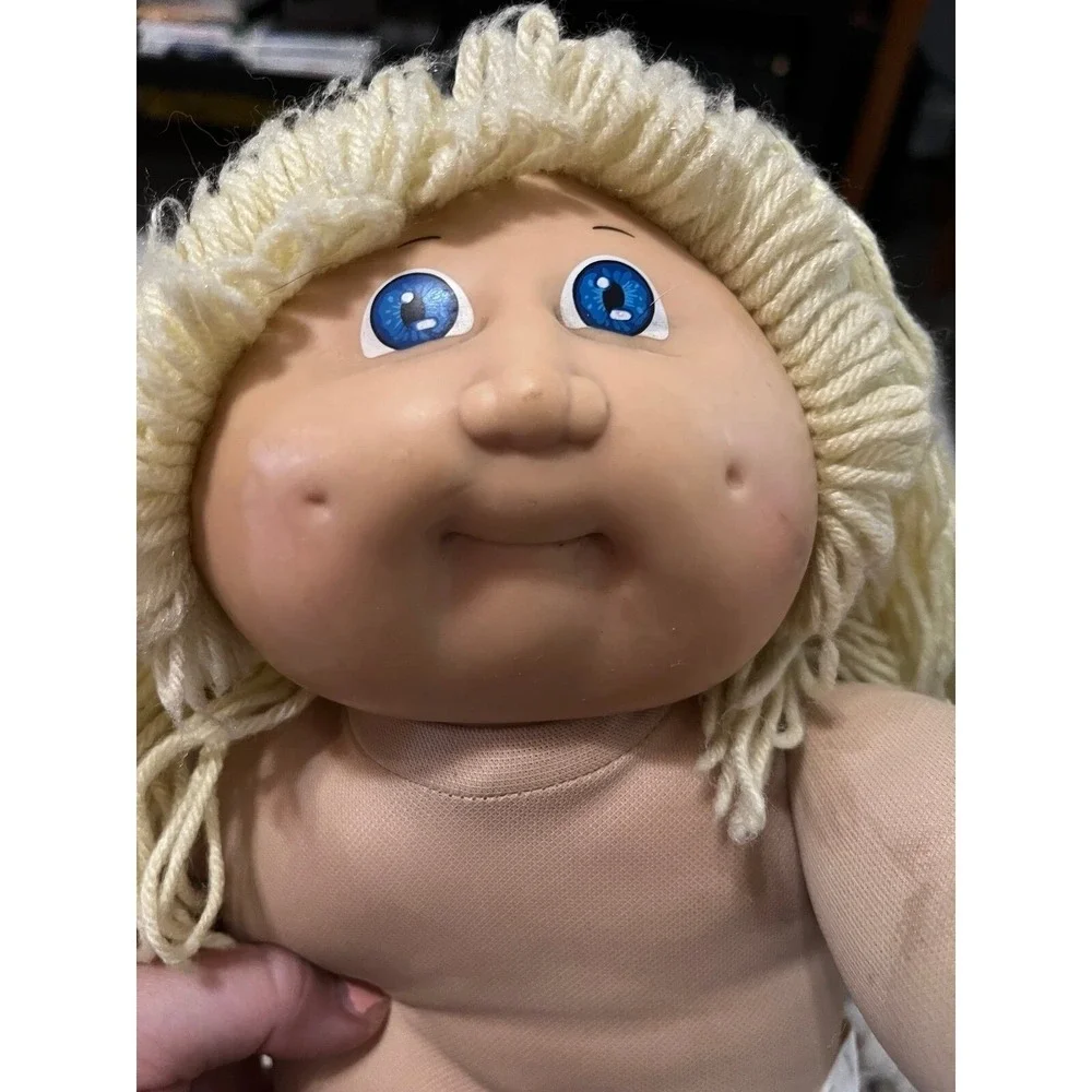 Vintage Cabbage Patch Doll Blond Hair Blue Eyes
